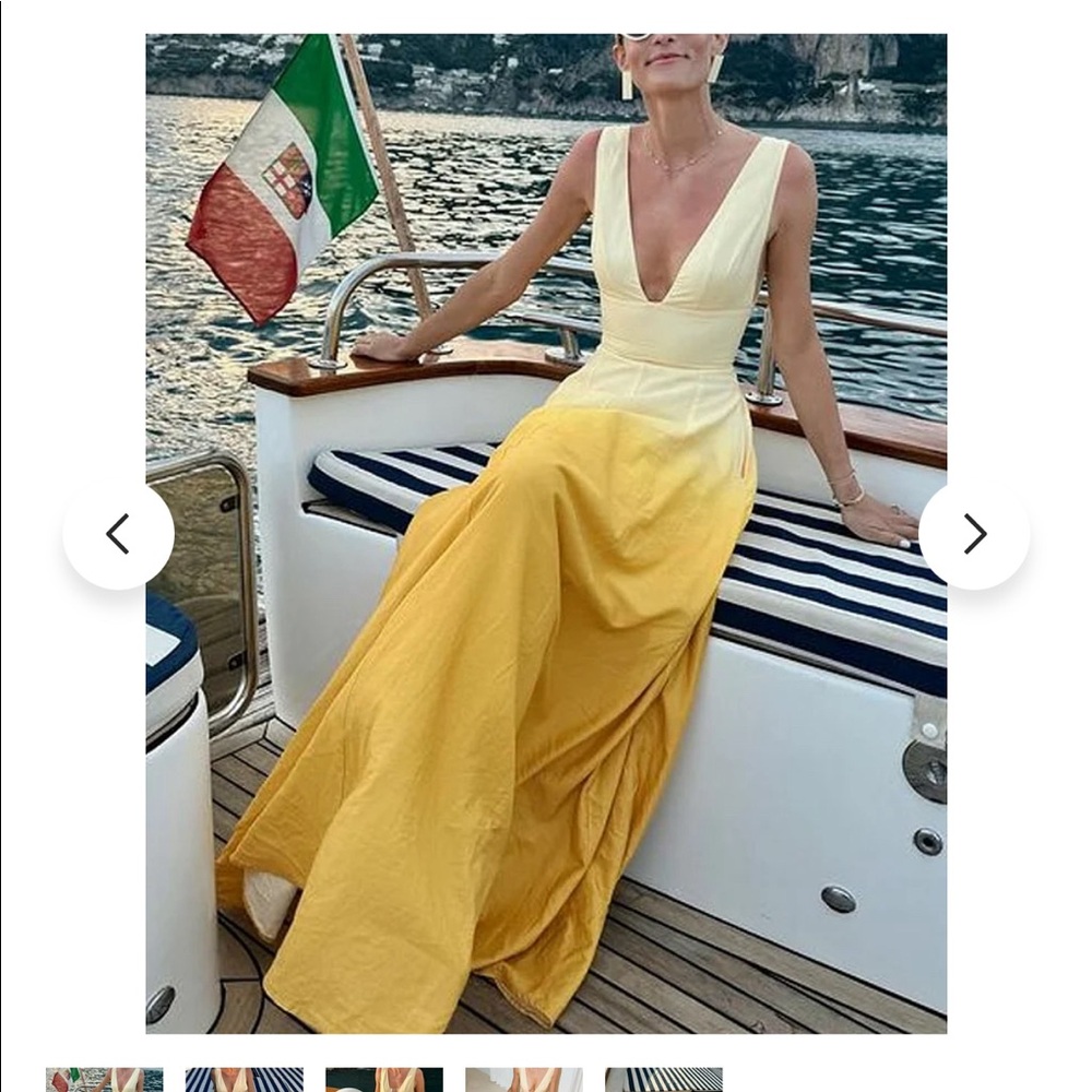 COPY - Roitima / Nice to Meet You V Neck Sleeveless Ombre Dress